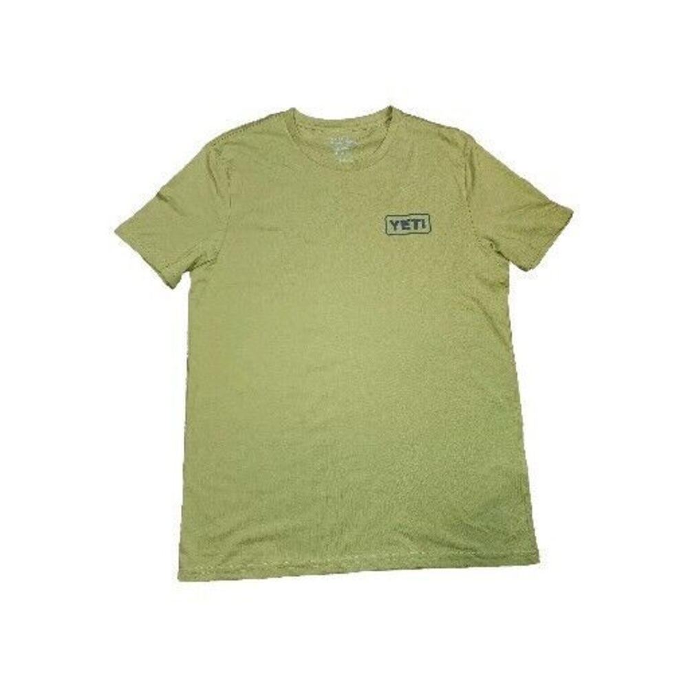 Yeti Shirt Adult Medium LIme Green T-Shirt Short‎ Sleeve Texas Austin NEW